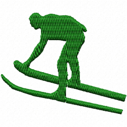 Sports Silhouette Embroidery Design 1